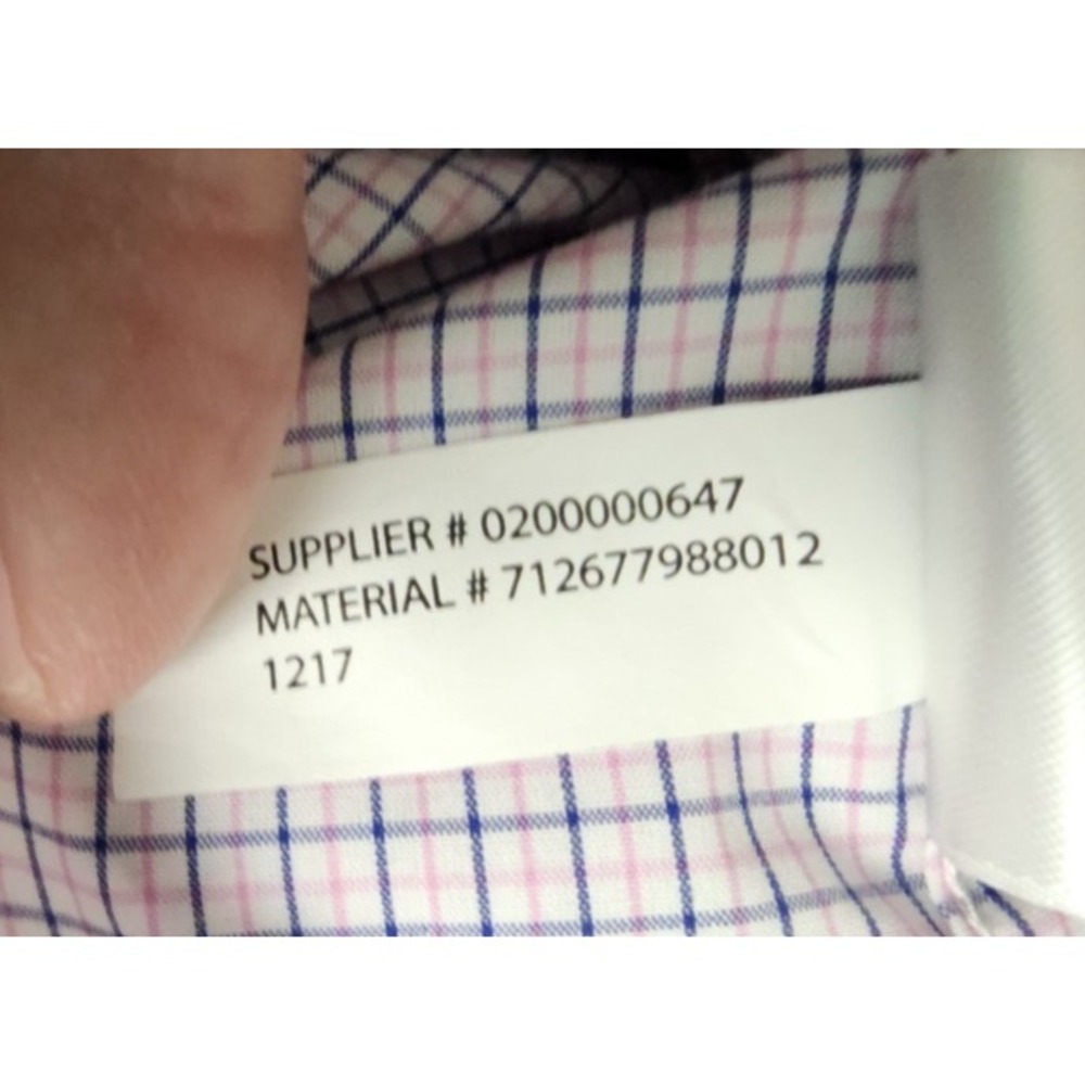 Ralph Lauren Men's Dress Shirt 18 34/35 XXL Pink Blue Check Long Sleeve Button - Picture 8 of 10